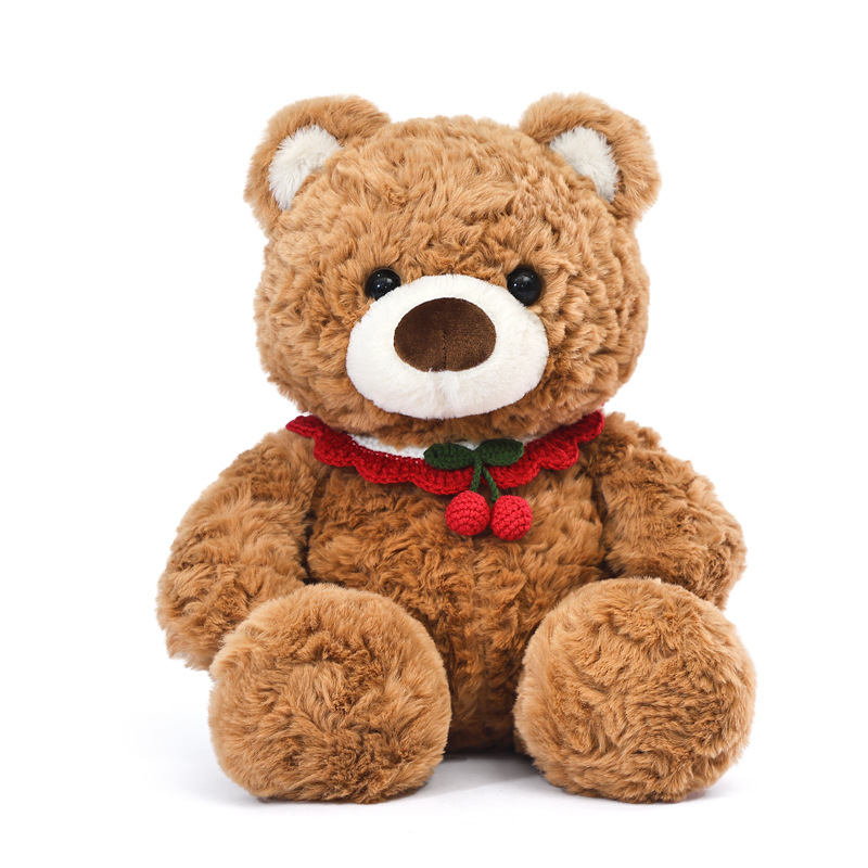 围兜帽子小熊玩偶泰迪熊公仔毛绒玩具公仔女生毕业季礼物儿童节