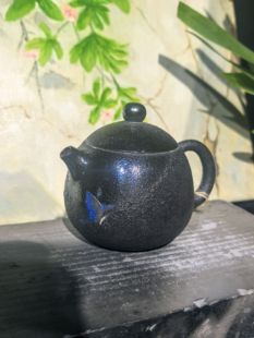 云南建水紫陶茶壶厂家直销 龙蛋壶3 肖春魁浪鬼 柴烧壶