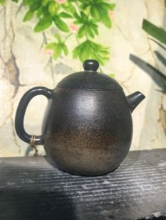 云南建水紫陶茶壶厂家直销 龙蛋壶1 肖春魁浪鬼 柴烧壶
