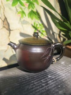 肖春魁浪鬼柴烧壶 云南建水紫陶茶壶厂家直销 小宽口竹节壶6