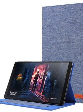 适用三星Tab A 10.1寸2019保护套T510平板t513防摔套t518纯色布纹