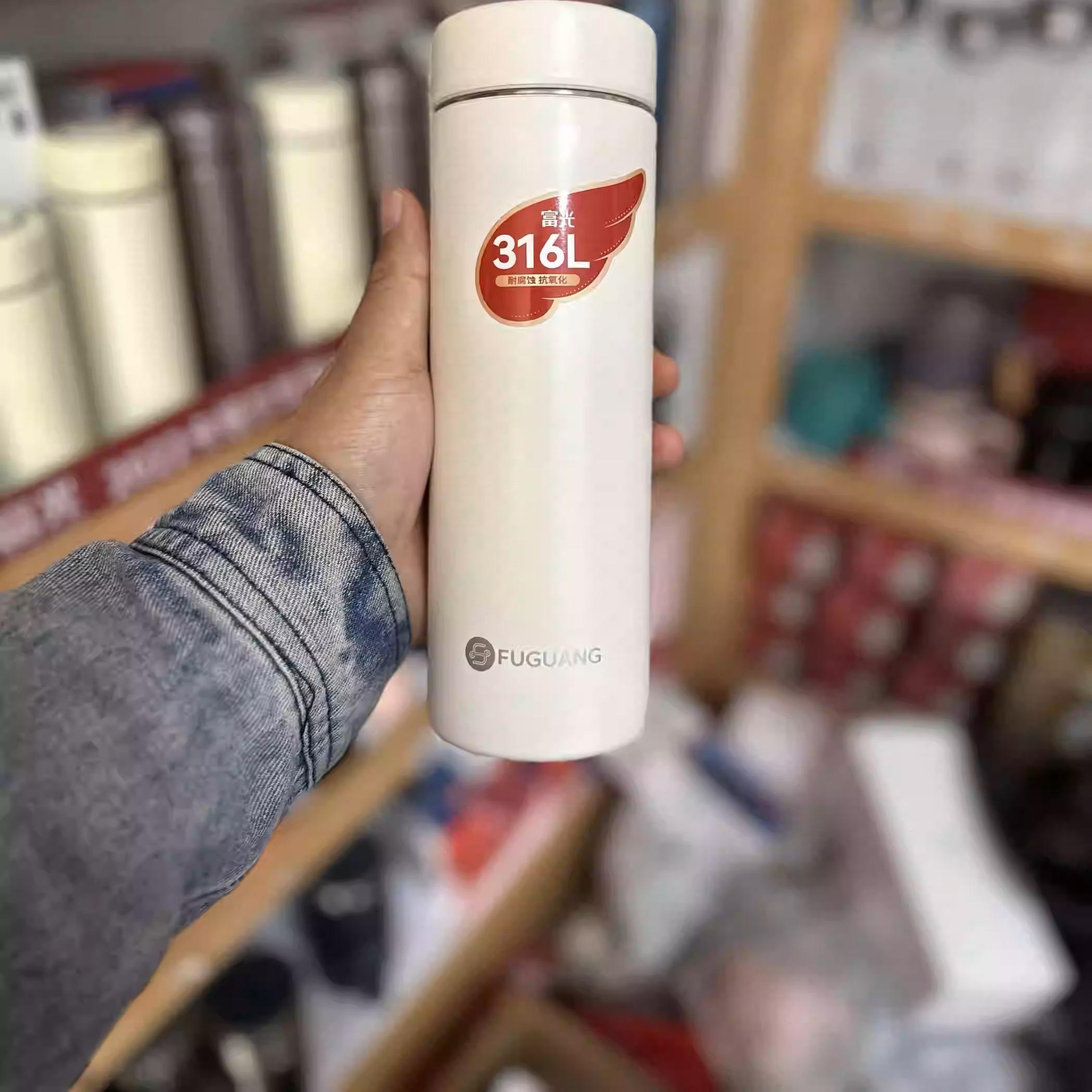 富光316不锈钢保温杯商务真空杯带滤网泡茶便携简约水杯大容量