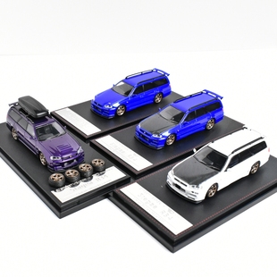 StreetWeapon SW 1:64 日产Stagea R34瓦罐含配件 合金车汽车模型