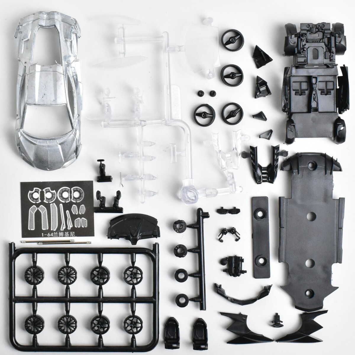 BD build drive 1:64 兰博基尼 lp770 合金汽车模型 拼装 手工