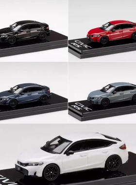 HOBBY JAPAN 1:64 本田 Honda Civic 思域 11代 RS 合金汽车模型