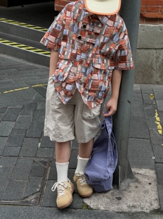 青少年短裤 潮童男童休闲短裤 新款 夏季 纯色5670 五分裤