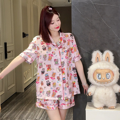 夏季可爱时尚薄款女士家居服