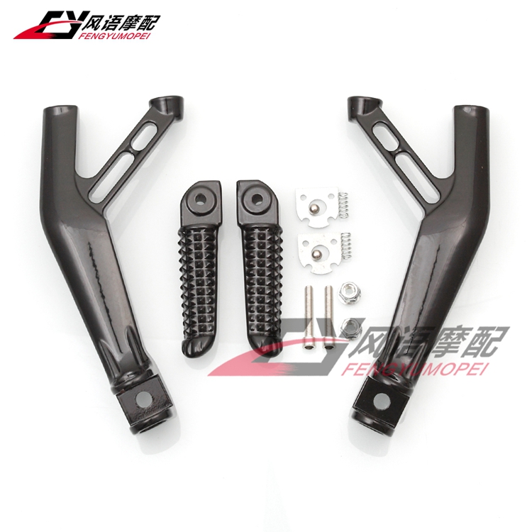 适用雅马哈YZF R1 R1S R1M R6 R7 新款 后脚踏支架三角架总成亮黑