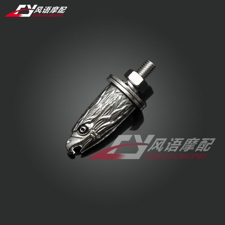 巡航太子摩托车配件哈雷883铁马400火神沙都竞速改装鹰头装饰螺丝