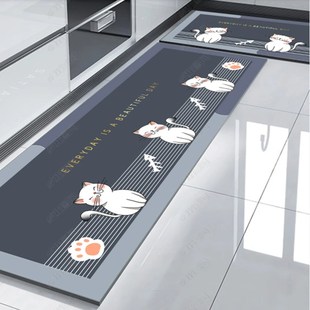 防水防油防滑免洗可擦耐脏垫子门口地毯 硅藻泥厨房地垫2025新款