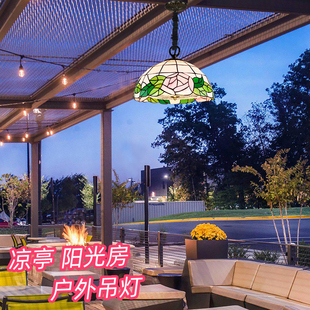 太阳能吊灯别墅庭院花园凉亭阳台玻璃阳光房专用室外户外防水吊灯