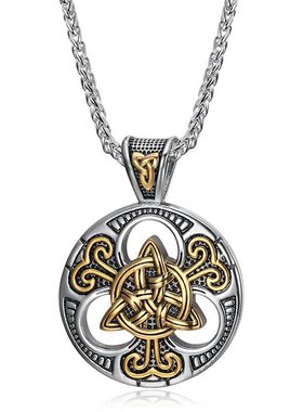 北欧热销斯坎纳维亚维京外贸饰品 viking凯尔特结不锈钢吊坠项链