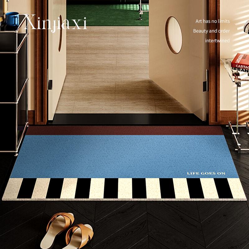 柯布西耶中古风地垫可裁剪定制