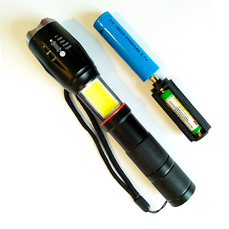 3AAA电池露营户外工作调焦电筒灯