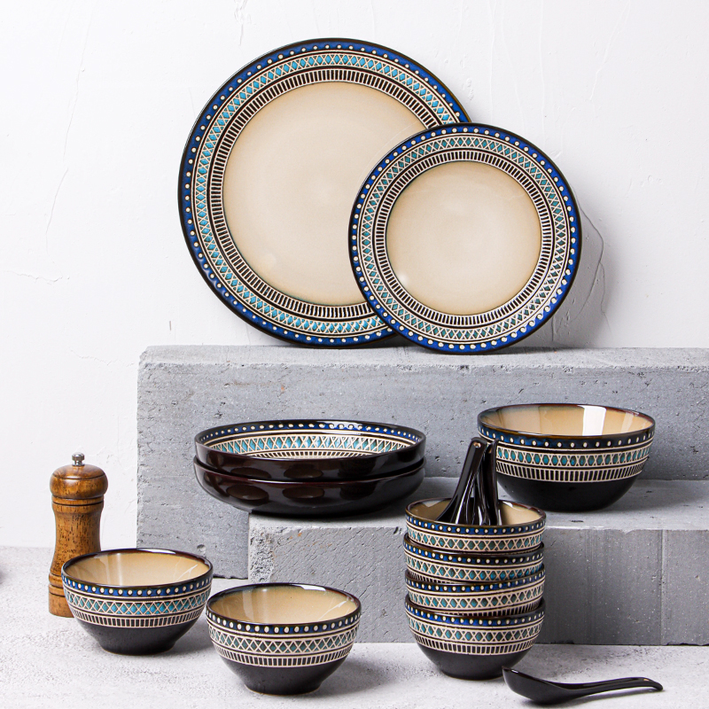 北欧风格家用餐盘高级感早餐盘子