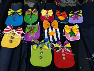 各色圆领带服装百搭配件可定制大小颜色形状