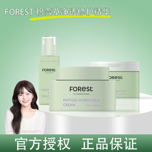 韩国FoRest绿手指森林面霜精华液积雪草维稳修护补水保湿小绿瓶