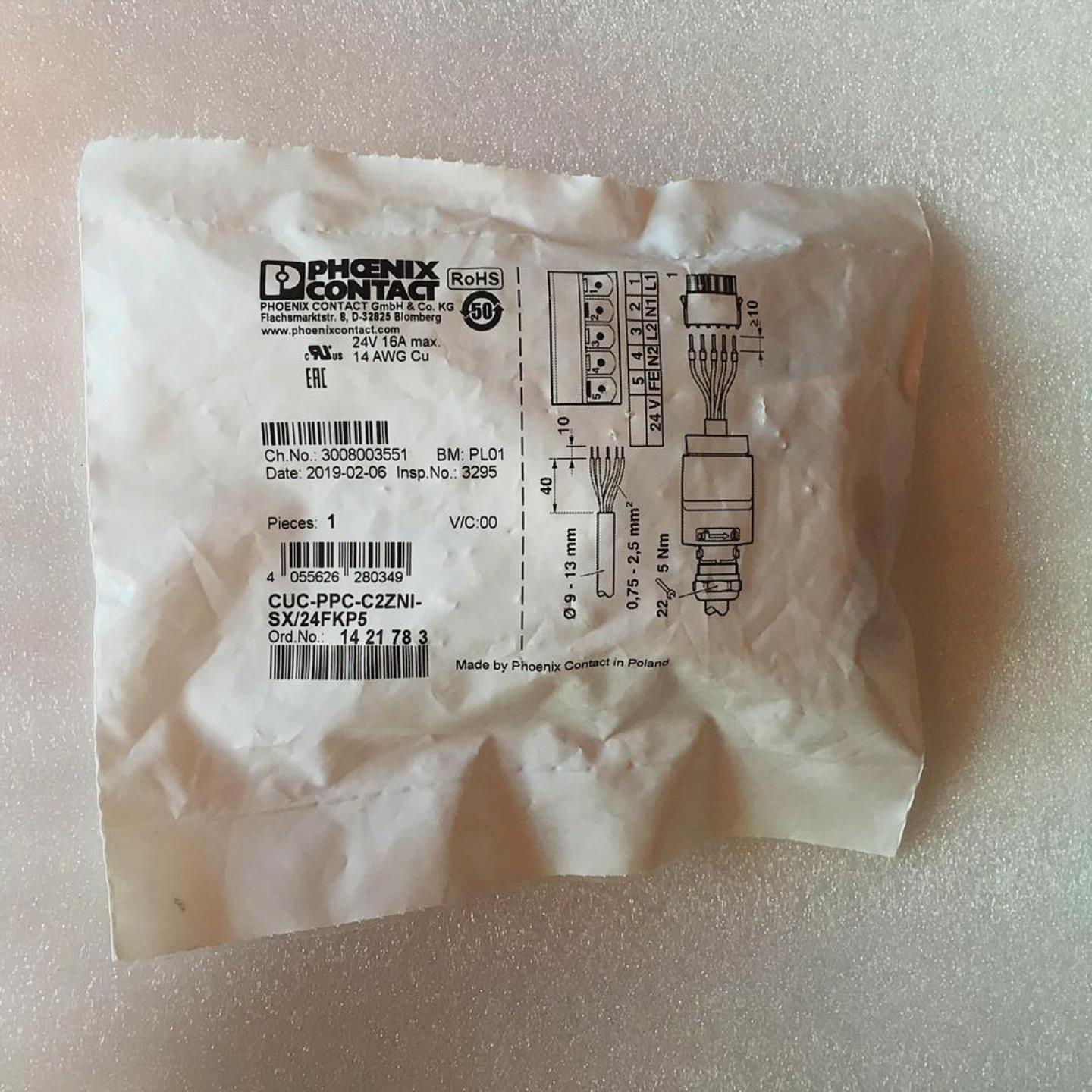 原装 正品 进口菲尼克斯接头 CUC-PPC-C2ZNI-SX24FKP5 订14217