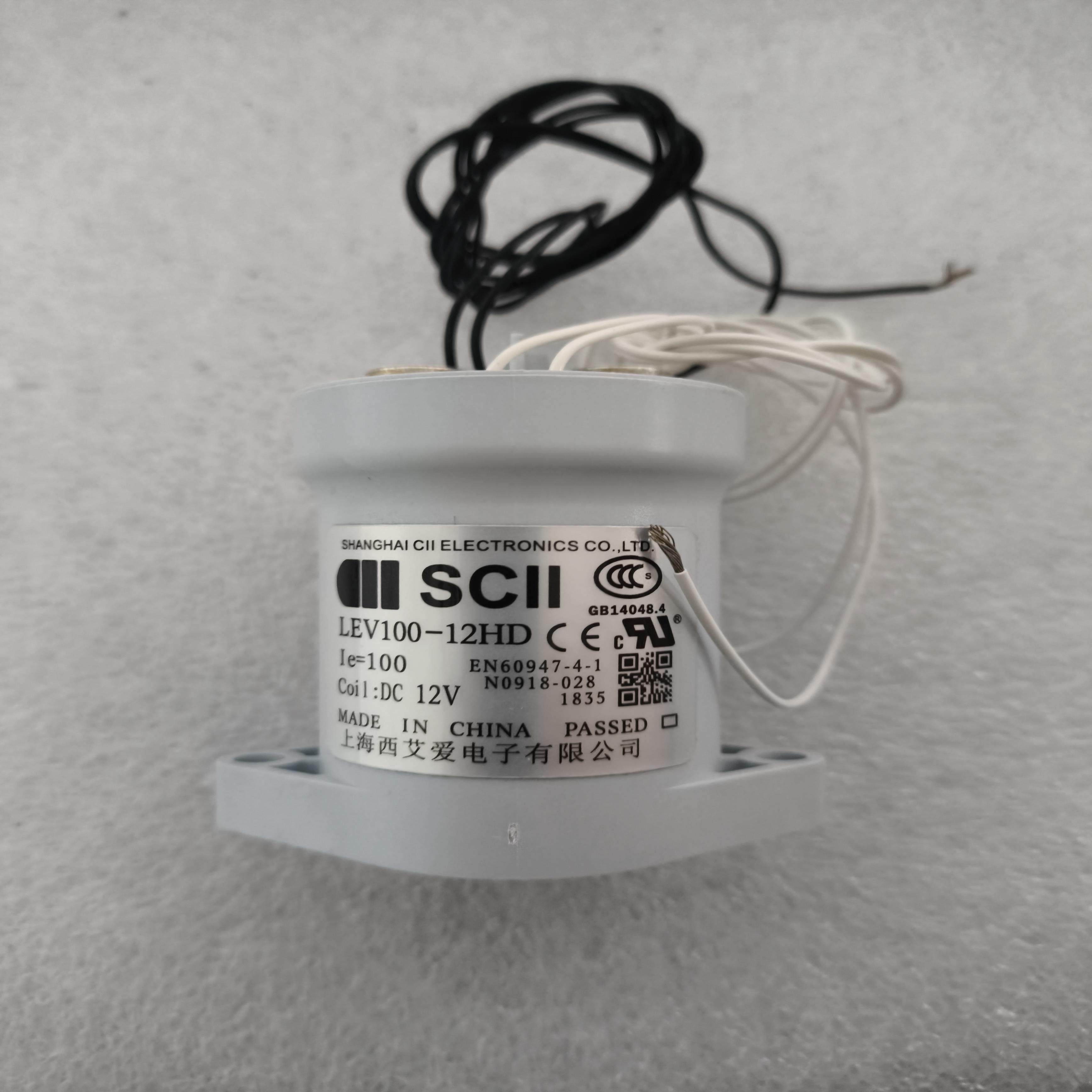 西艾高压直流接触器LEV100-12HD12V100A继电器四线带辅助触点