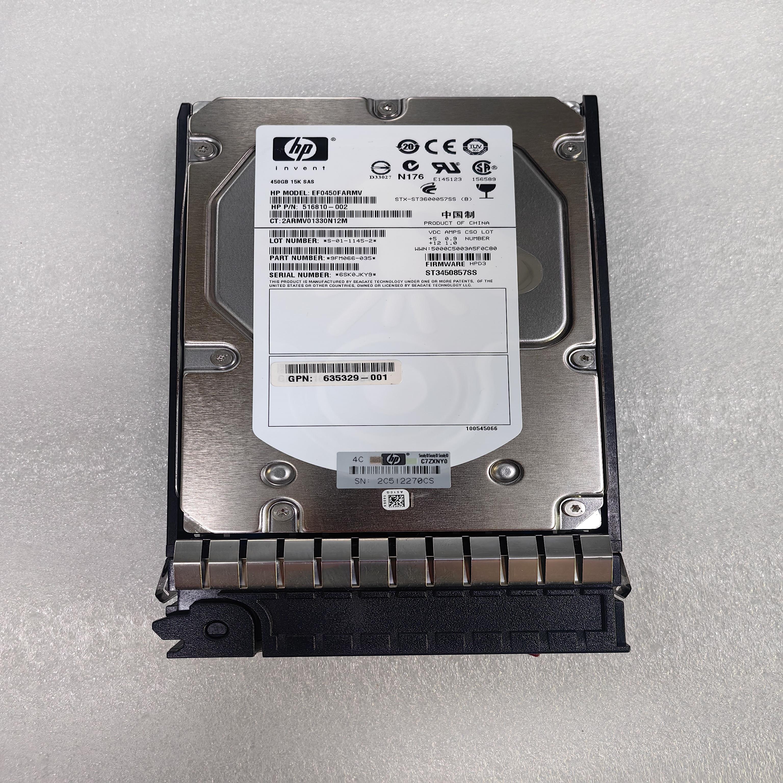 HP AP871A 583717-001 516810-002 635329-001 450G 15K EVA S