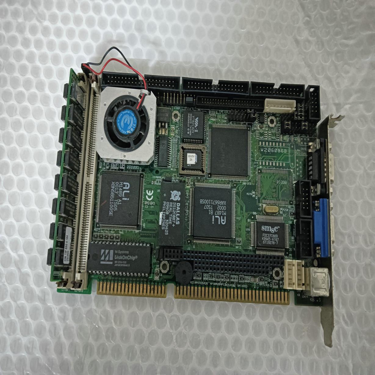 艾讯 SBC-456 REVA4 半长工控机主板  配 内存