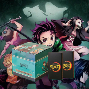 DIY立体水晶砖卡片火影忍者鬼灭之刃咒术回战原神动漫卡牌盲盒