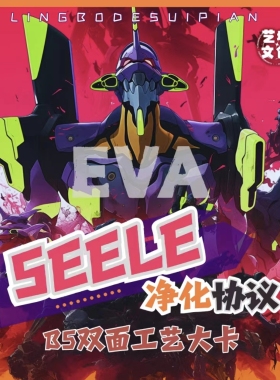 EVA SEELE 净化协议卡片新世纪福音战士动漫周边收藏系列B5卡牌