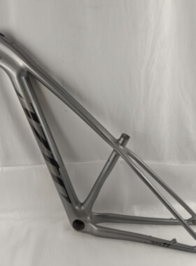 JZTC全碳纤维T800山地越野自行车硬尾车架29er BOOST S码 灰银色