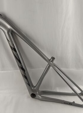 JZTC全碳纤维T800山地越野自行车硬尾车架29er BOOST S码 灰银色