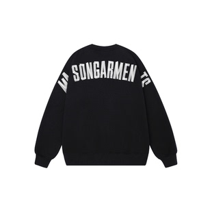 masongarments卫衣Blacktape系列重磅简约后背大字母印花圆领卫衣