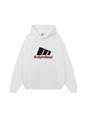 4EVER国潮牌美式复古印花宽松重磅男女连帽卫衣秋冬加绒加厚上衣