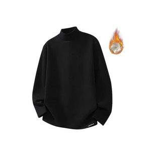 FORCEPULR加绒加厚秋冬保暖内搭德绒长袖打底衫上衣半高领卫衣