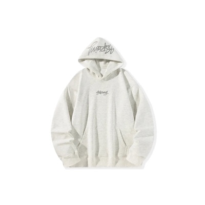 88rising简约花体印花连帽卫衣