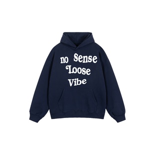 RECOLETA美式 复古字母大标语涂鸦印花休闲百搭宽松重磅连帽卫衣