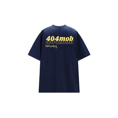 404MOBGANG字母印花短袖T恤
