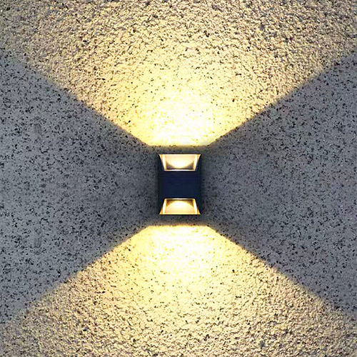 led户外双头壁灯上下射灯室外简约防水庭院过道围墙外墙洗墙壁灯