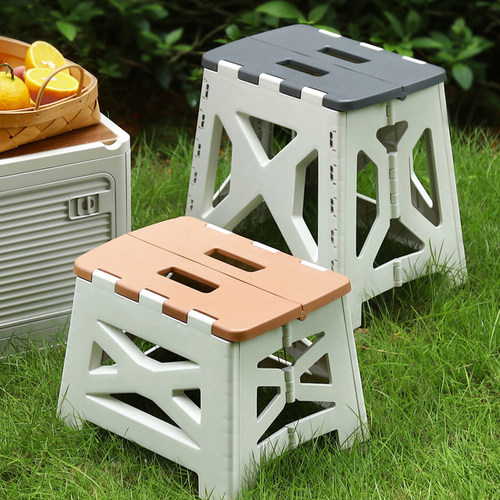 手提塑料可折叠凳户外露营便捷式