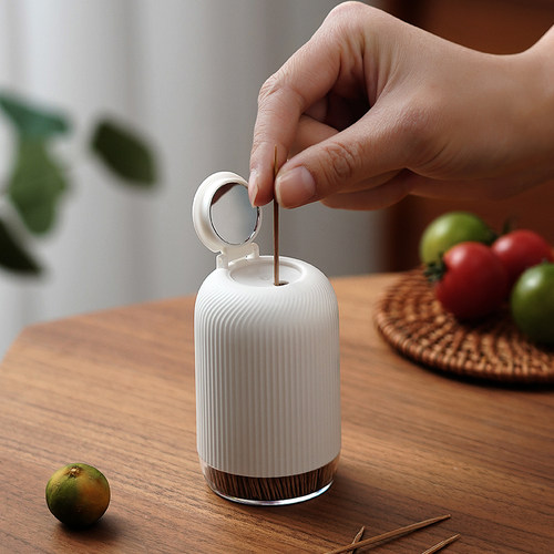 日本创意牙签罐天然竹牙签