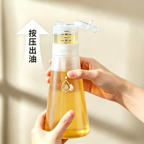 定量油壶食品级带刻度计量调料瓶