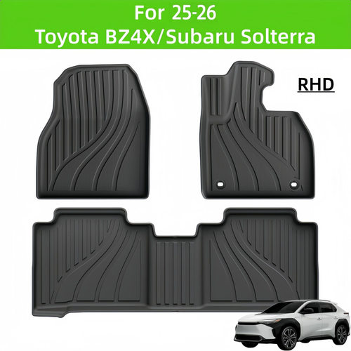 For 25-26 BZ4X/SOLTERRA RHD TPE Car Floor Mat/Rear Trunk Mat