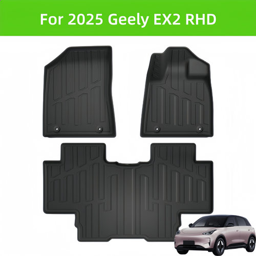For 2025 Geely EX2 RHD Carpet TPE Car Floor Mat/RearTrunkMat