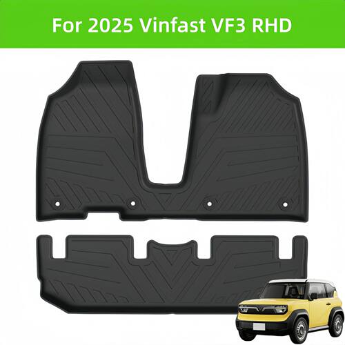For 2025 Vinfast VF3 RHD TPE Car Floor Mat/Rear Trunk Mat