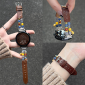 适用华为gt6手表带真皮watchgt5高级6pro智能gt4女款 gt3腕表2新款