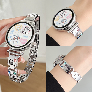 高级gt3 5pro女款 2专用 6新款 适用华为gt5手表带金属智能watchgt4