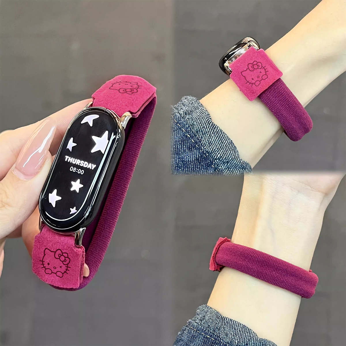 适用小米手环9表带10新品8nfc版7手链条5女生4高级感63替换腕带十
