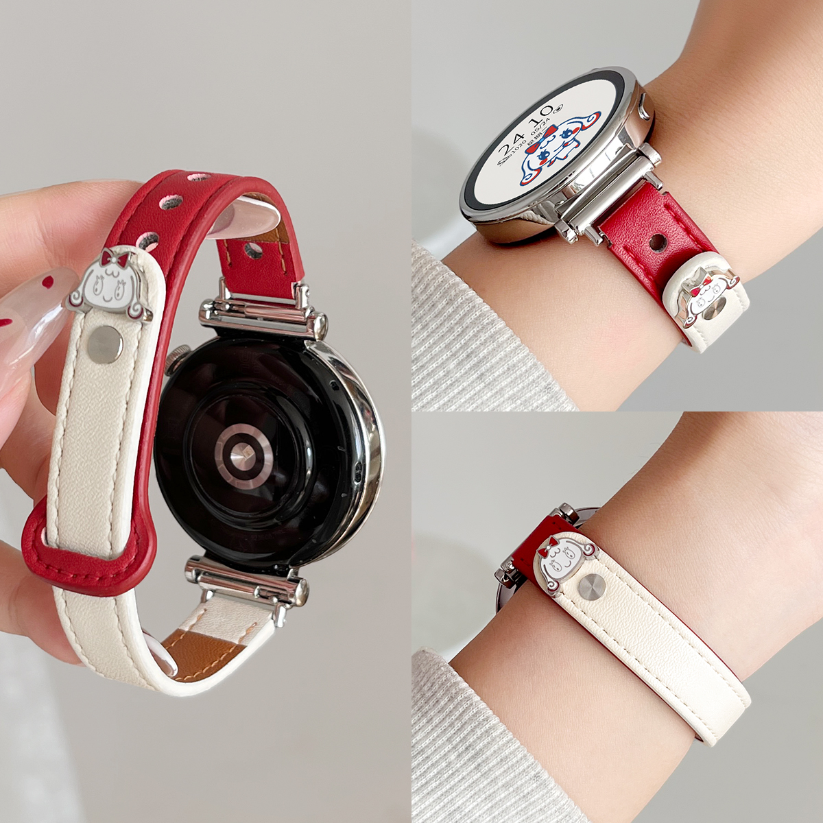 手表GT6~创意双扣牛奶奇奇皮表带