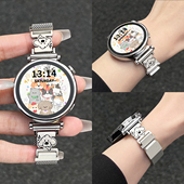 适用华为gt5手表表带gt6金属新款 gt4女款 watch3pro磁吸系列2专用1