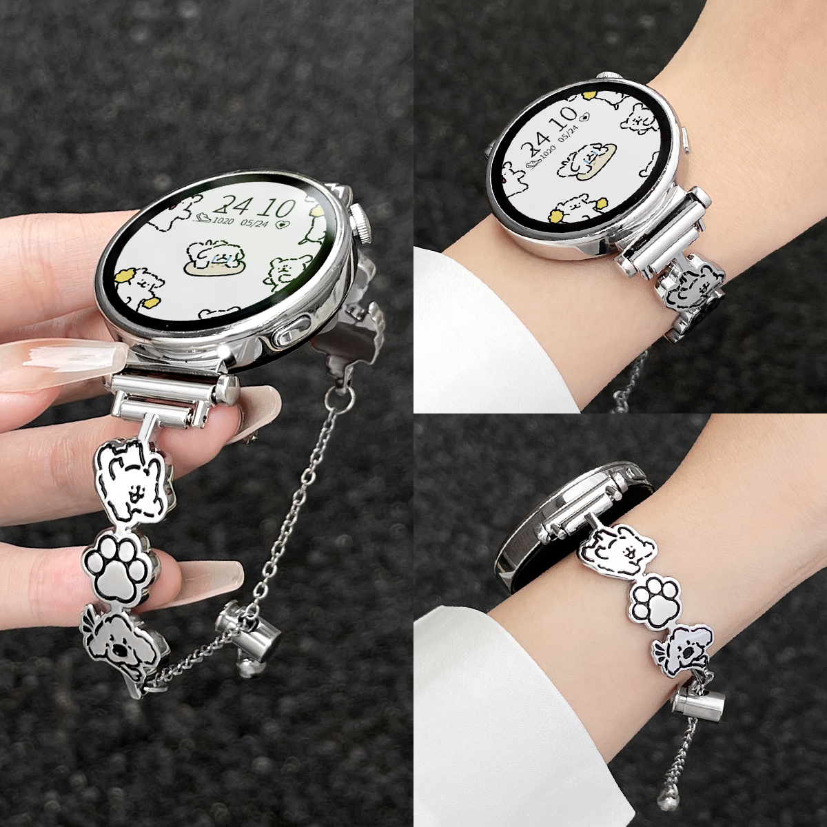 适用华为gt5表带金属系列watch5智能手表gt4新款gt3女款2夏天4pro