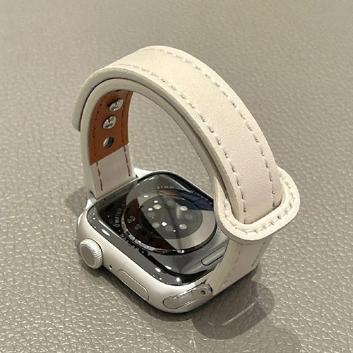 手表FIT4简约经典双钉扣表带皮质