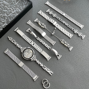 适用华为手表gt6gt4gt5表带女士新款 智能watch3pro手表带gt2金属1